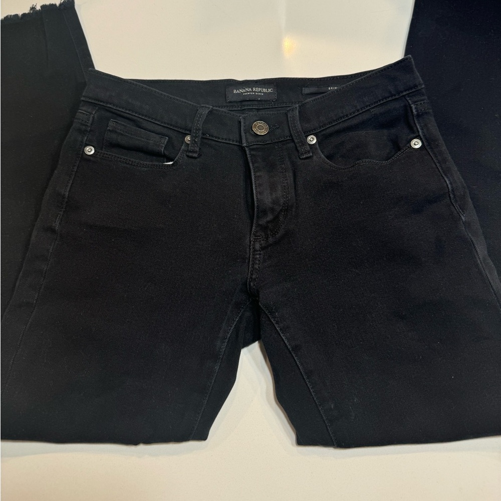 Banana Republic Black Ankle Cropped Jeans